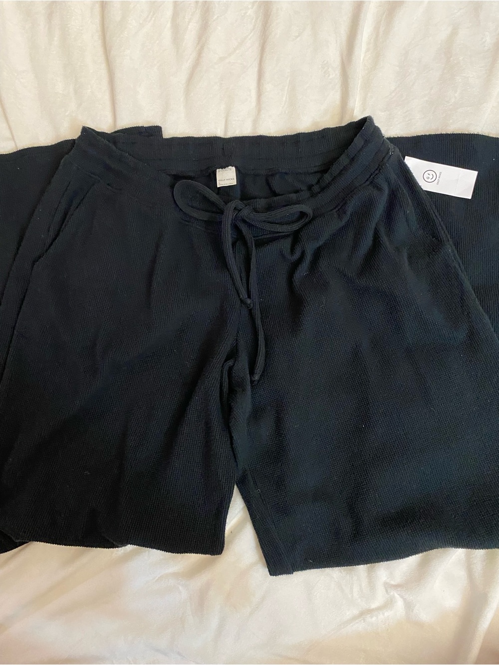 Gilly Hicks Kids Black Knit Drawstring Shorts